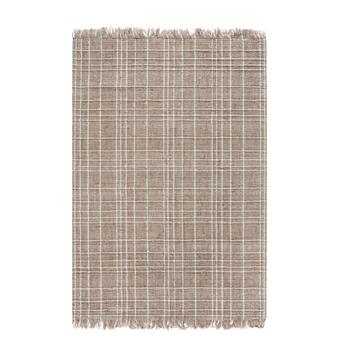 Anji Mountain Okemah Jute and Ivory Wool Rug, 5&#39; x 7&#39;