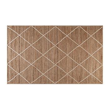 Anji Mountain Domme Natural &amp; Ivory Diamond Braided Area Rug, 5&#39; x 8&#39;