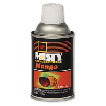 Misty Metered Dry Deodorizer Refills, Mango, 7oz, Aerosol, 12/Carton