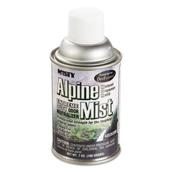 Misty&#174; Metered Odor Neutralizer Refills, Alpine Mist, 7oz, Aerosol, 12/Carton
