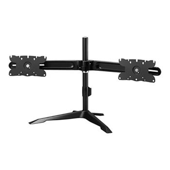 Amer Mounts Dual Monitor Stand, 32 in, Black