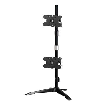 Amer Mounts Dual Monitor Stand, 38 in, Black