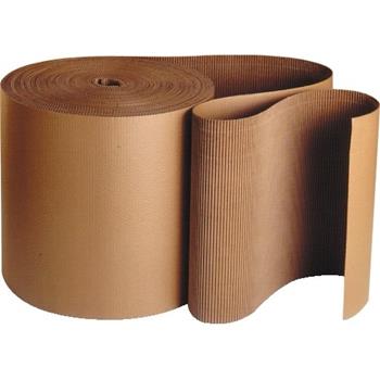 W.B. Mason Co. Singleface Corrugated Roll, 36 in x 250 ft, A Flute, Kraft