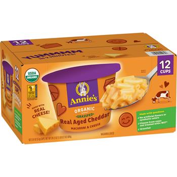 Annie&#39;s Homegrown Real Aged Cheddar Microwave Mac and Cheese, 2.01 o.z, 12/Case