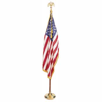 Annin Flags Nyl-Glo United States Indoor Flag Set, 4&#39; x 6&#39;