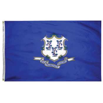 Annin Flags Connecticut State Flag, Indoor, 3&#39; x 5&#39;