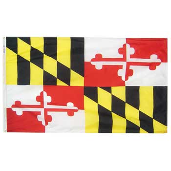 Annin Flags Maryland State Flag, Indoor, 3&#39; x 5&#39;