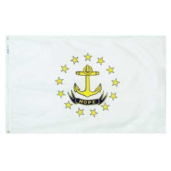 Annin Flags Rhode Island State Flag, Outdoor, 3&#39; x 5&#39;
