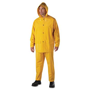 Anchor Brand Rainsuit, PVC/Polyester, Yellow, 2X-Large