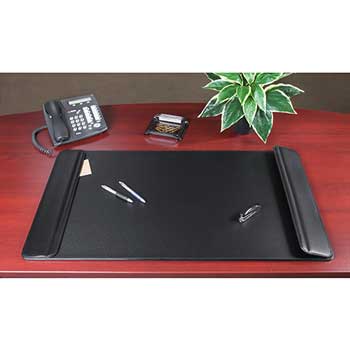 Artistic Sagamore Desk Pad w/Flip-Open Side Panels, 36 x 20, Black