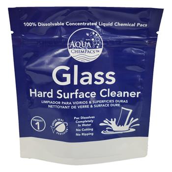 Aqua ChemPacs Glass &amp; Hard Surface Cleaner, 100 Count