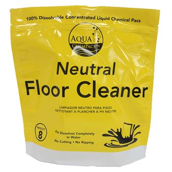 Aqua ChemPacs Neutral Floor Cleaner, 120 Count