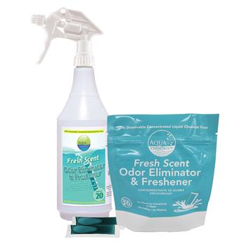 Aqua ChemPacs Odor Eliminator, Fresh Scent, 20 Count