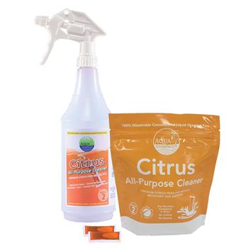 Aqua ChemPacs Citrus All Purpose Cleaner, 20 Count