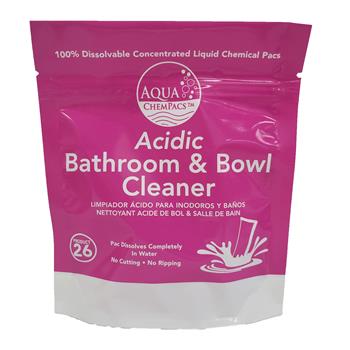 Aqua ChemPacs Acidic Bathroom &amp; Bowl Cleaner, 100 Count