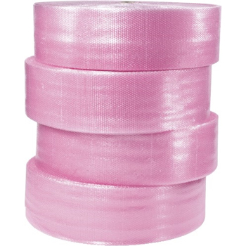 W.B. Mason Co. Anti-Static Bubble Rolls, 5/16 in, 12 in x 375 ft, Perforated, Pink, 4 Rolls/Bundle