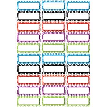Ashley Die-Cut Magnetic Foam Color Chevron Labels/Nameplates, 30/PK