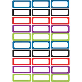 Ashley Die-Cut Magnetic Foam Assorted Color Labels/Nameplates, 30/PK