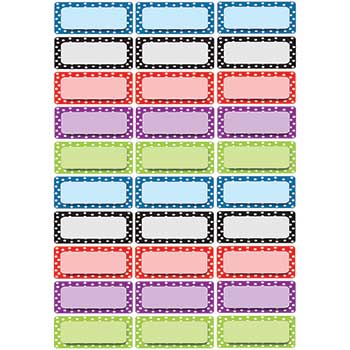 Ashley Die-Cut Magnetic Foam Color Dots Labels/Nameplates, 30/PK