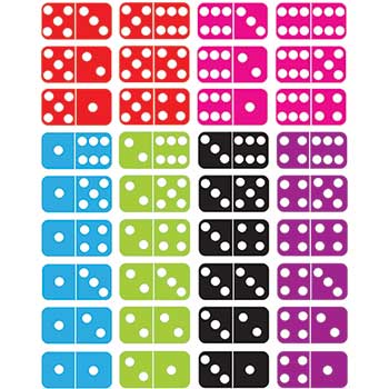 Ashley Die-Cut Magnetic Dominoes, 36 Pieces