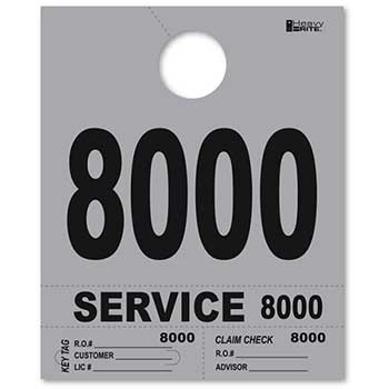 Auto Supplies Heavy Brite™ Dispatch Numbers, 4-Part, Gray, 8000-8999