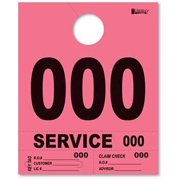 Auto Supplies Heavy Brite™ Dispatch Numbers, 4-Part, Pink, 000-999