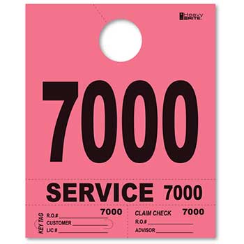 Auto Supplies Heavy Brite™ Dispatch Numbers, 4-Part, Pink, 7000-7999