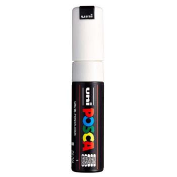 Auto Supplies Uni POSCA Water-Based Paint Marker, Bullet Tip, White, 6/EA
