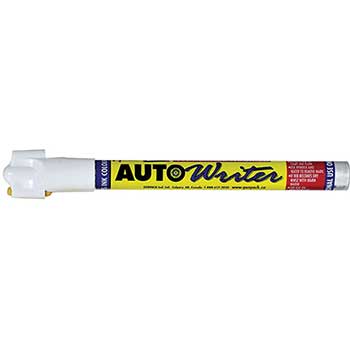 Auto Supplies Auto Writer Marker, White