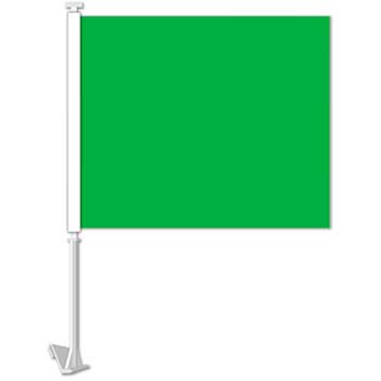 Auto Supplies Standard Clip-On Flag, Green