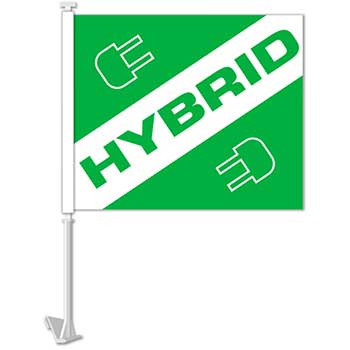 Auto Supplies Standard Clip-On Flag, Hybrid