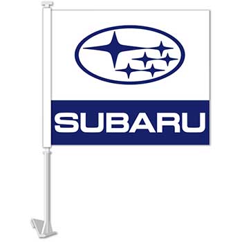 Auto Supplies Manufacturer Clip-On Flag, Subaru