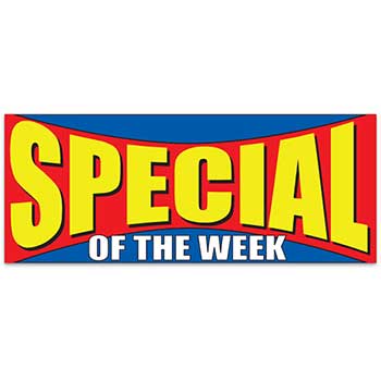 Auto Supplies Windshield Banner, Special of the Week - Qty. 1