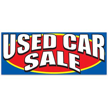Auto Supplies Windshield Banner, Used Car Sale
