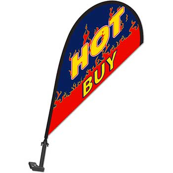 Auto Supplies Clip on Paddle Flag, Hot Buy