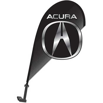 Auto Supplies 3D Clip on Paddle Flag, Acura