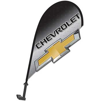 Auto Supplies 3D Clip on Paddle Flag, Chevrolet