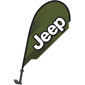 Auto Supplies 3D Clip on Paddle Flag, Jeep