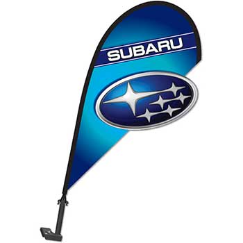 Auto Supplies 3D Clip on Paddle Flag, Subaru