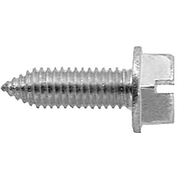 Auto Supplies License Plate Screw Slotted Hex Washer Head, Metric, 6mm x 20mm, 50/BX