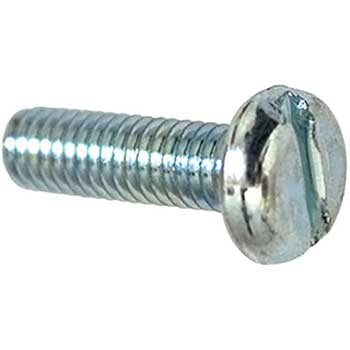 Auto Supplies License Plate Screw Slotted Pan Head, Metric, 6mm x 20mm, 100/BX