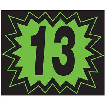 Auto Supplies Blast Year Sticker, Black/Green, 2013, 12/PK