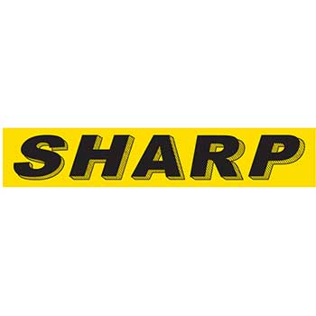 Auto Supplies Slogan Window Sticker, Sharp, Yellow/Black, 12/PK