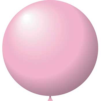 Auto Supplies Latex Balloons, 24&quot;, Pink, 25/BG