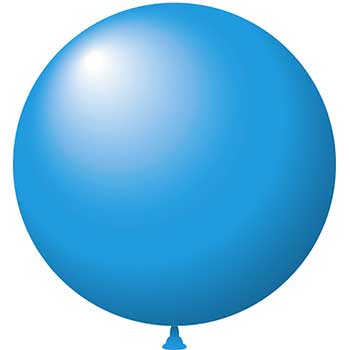Auto Supplies Latex Balloons, 24&quot;, Blue, 25/BG