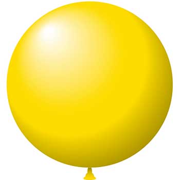 Auto Supplies Latex Balloons, 17&quot;, Yellow, 72/BG