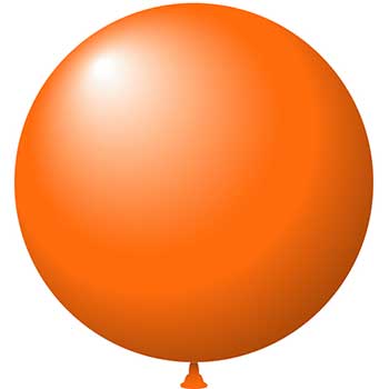 Auto Supplies Latex Balloons, 17&quot;, Orange, 72/BG