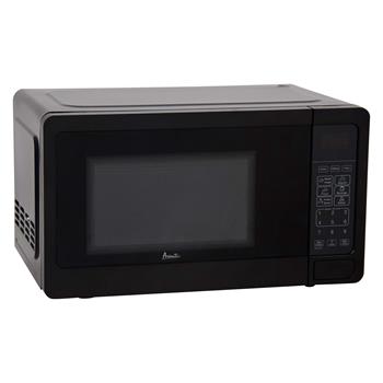 Avanti Microwave Oven, 17-3/4 in W x 13-1/2 in D x 10-1/4 in H, 0.7 Cubic Feet, 700 W, Black