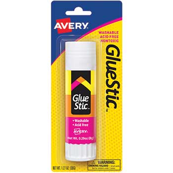 Avery Glue Stic, Permanent, 1.27 oz., 72/CT