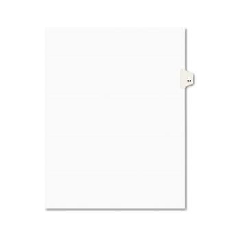 Avery Individual Legal EXHIBIT Dividers Style, Letter Size, Avery-Style, Side Tab Dividers, #57, 25/PK